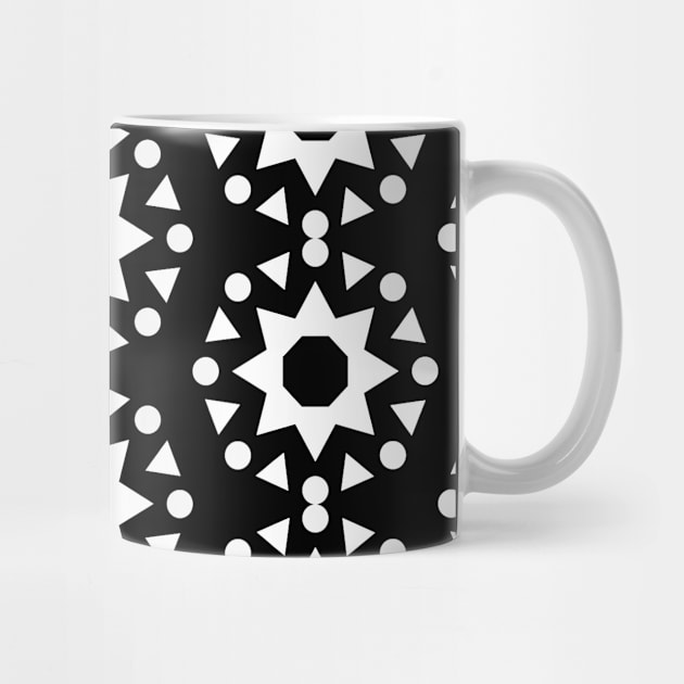 Black and white pattern print by Spinkly